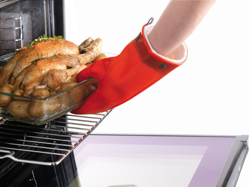 Lined Silicone Oven Mitt
