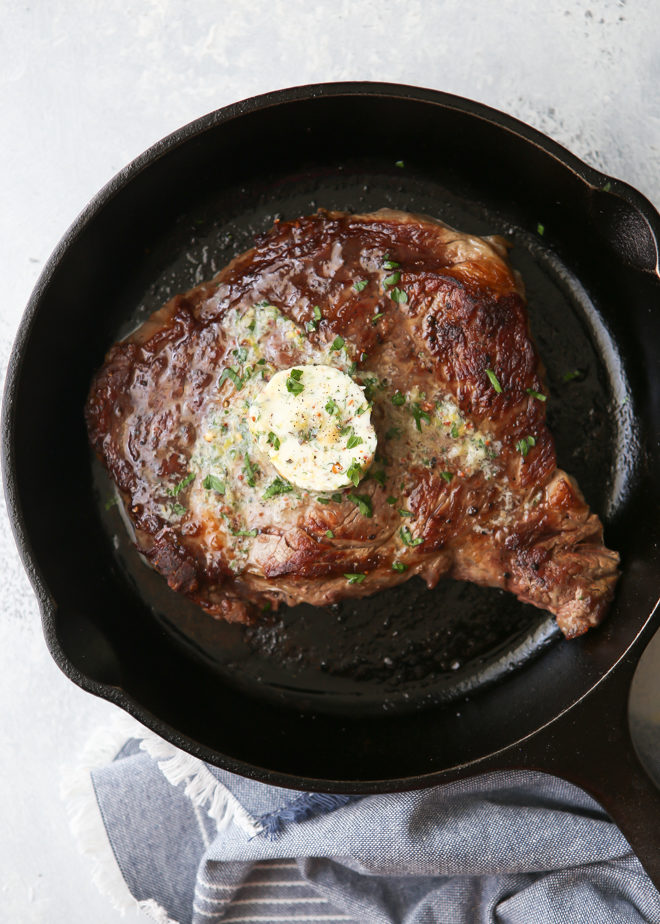 The Best, Buttery, Ribeye Steak you'll ever make!