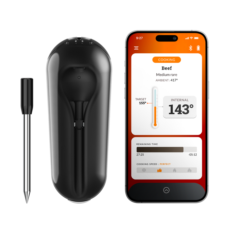 Meat°it Plus - Wireless Meat Thermometer - Buy 1, get 1 free silicone oven mitt !